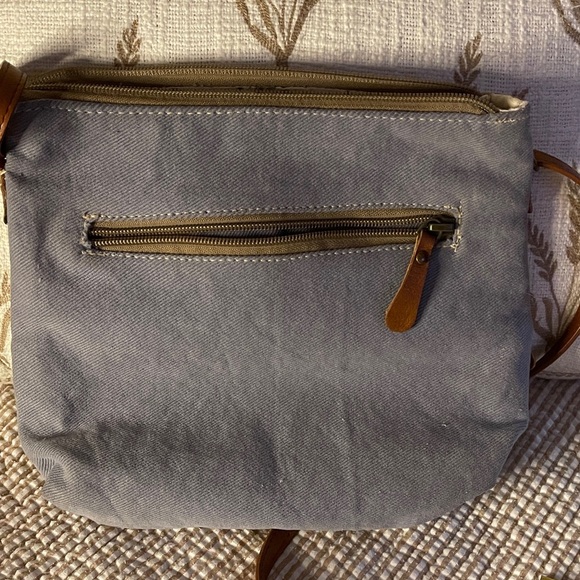 Myra Rich Leather and Denim backing Quality Crossbody - Picture 3 of 7